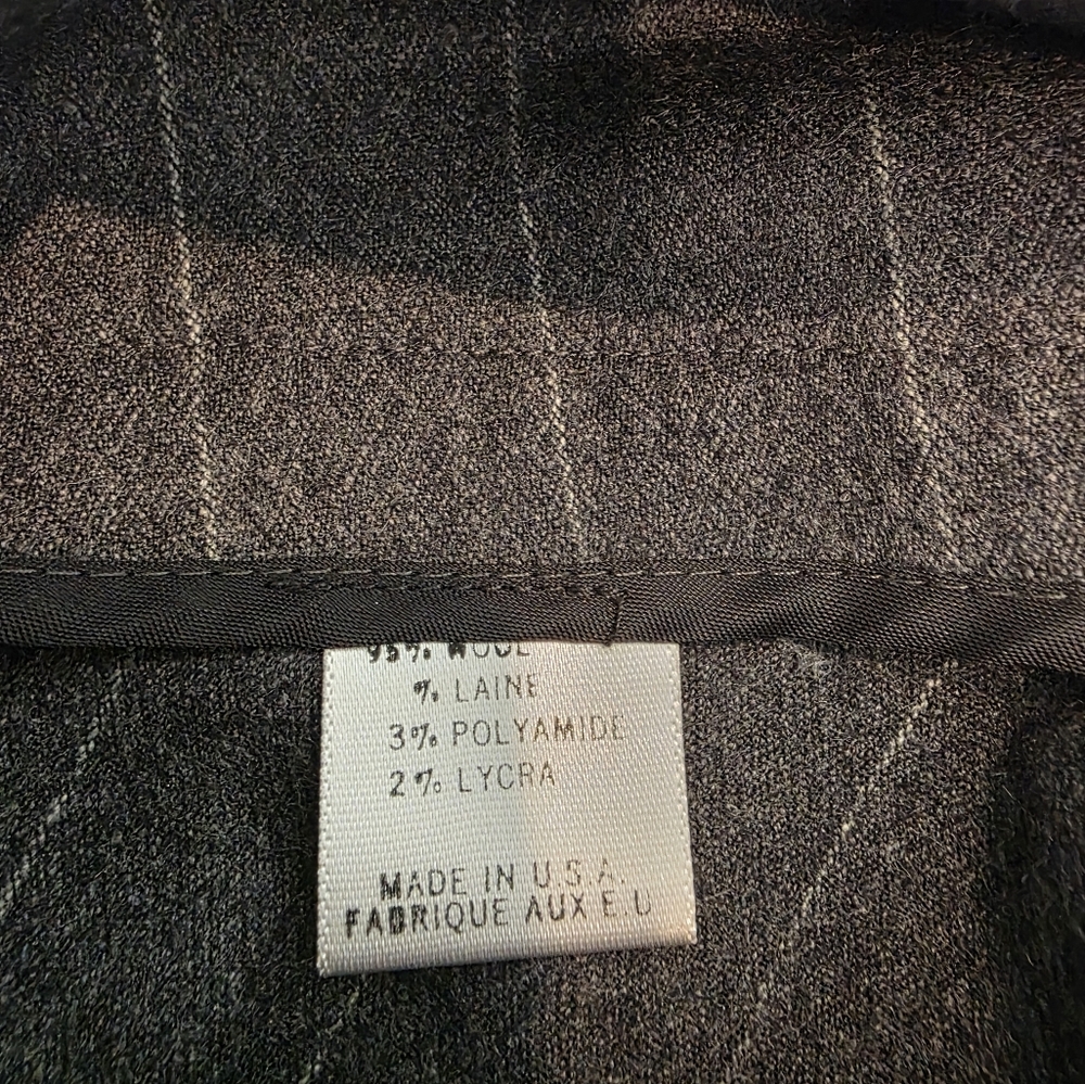 Pristine Theory Charcoal A-Line Skirt Size 8 Gray… - image 3